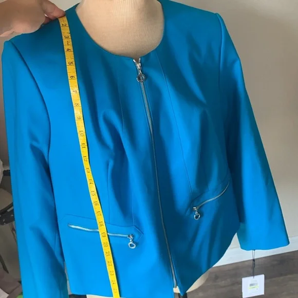 Calvin Klein blue dress blazer suit jacket 18W new with tags - Picture 8 of 13